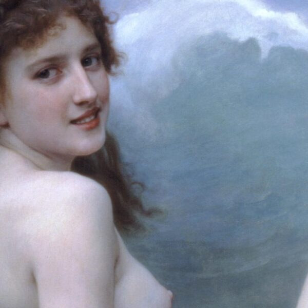 Femme nue au bord de l'eau